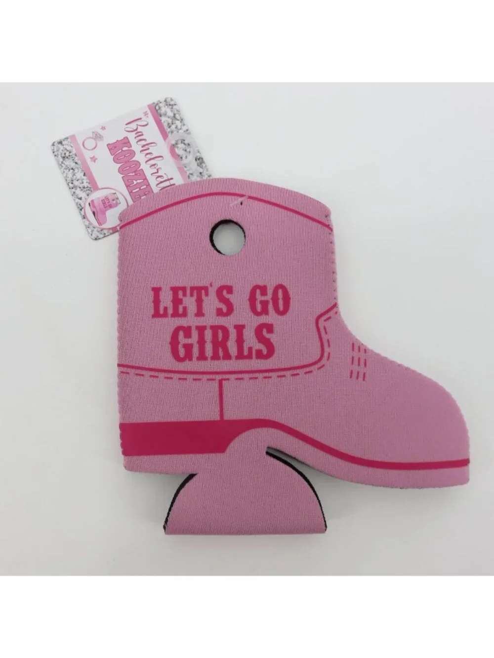 NEW Lets Go Girls Set of 18 Pink Cowboy Boot Drink Coozie Koozie Cowgirl Party